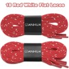 DANHUA Flat Thick Sneakers Shoelaces: 2 Pair 47.24 inch Red