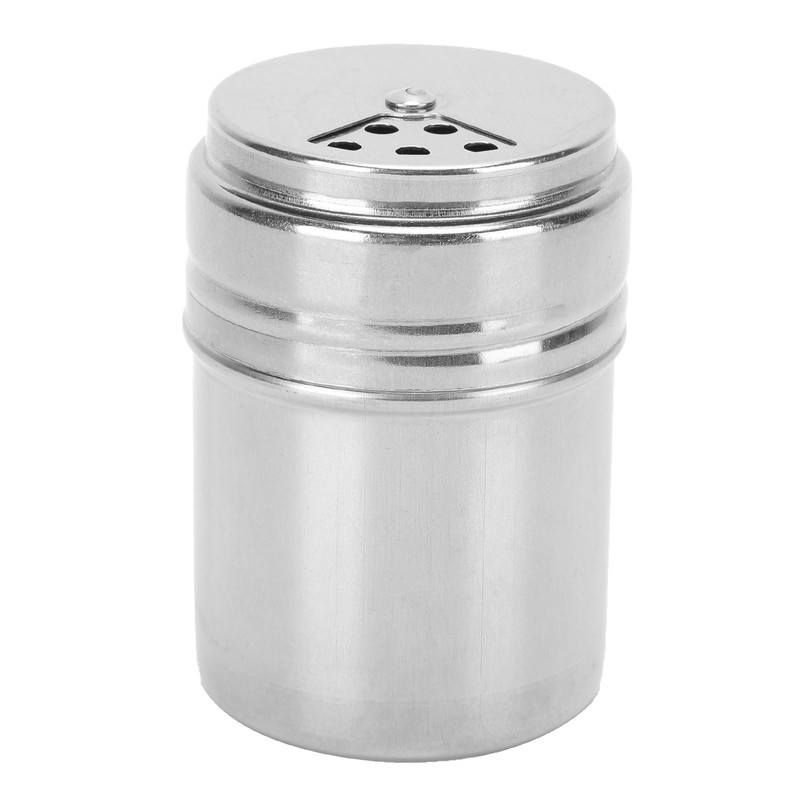 5PCS Seasoning Bottle Stainless Steel Spice Shaker with Rotating Cover