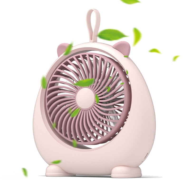 Cat Ear Desk Fan for Student Two Levels Adjustable Large