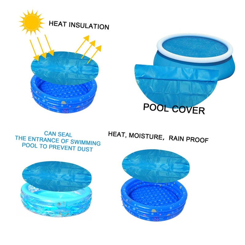 NOLITOY 1PC Round Heat Insulation Pool Cover for Inflatable Pools