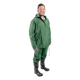Stansport 3-Piece Deluxe Vinyl Rainsuit - XL