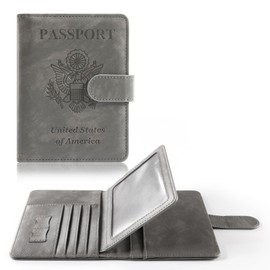 CoBak Passport Holder with Card Slots - Cute & Waterproof! RFID Blocking Travel Wallet for Men & Women.