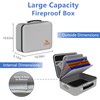 TIGERKING Fireproof Document Box Hard Shell, Fire Proof File Box