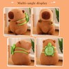 LVQING Cute Capybar Stuffed Animals with Wearable Toast headsetwear Capybar,