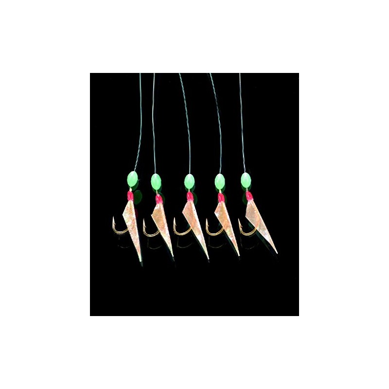 Jenzi Fish Hooks 5 Hooks + Pearl