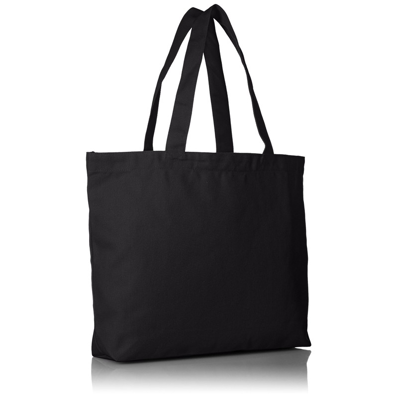 UnitedAthle 14.3 oz. Canvas Tote Bag (Large) - black -