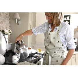 Sophie Allport - Bees Unisex Adult Kitchen Apron, 100% Cotton, with Adjustable Neck Strap and Front Pocket