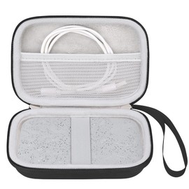 Elonbo Carrying Case for HP Sprocket Portable 2x3 Instant Color Photo Printer, Instant Photo Printer Travel Protective Organizer Holder, Extra Mesh Pocket Fits Photo Paper Cable, Black