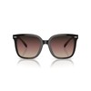 Coach HC8381F Low Bridge Fit Sunglasses, Black/Transparent Blush/Brown Purple Grey
