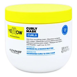 Yellow Mascarilla Curls Hidratación Intensa y Anti Frizz para Rizos 500ml