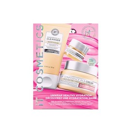 IT Cosmetics Set de Regalo Holiday 25 Confidence, Tu Rutina de 3 pasos de Cuidado Facial Anti Signos de la Edad e Hidratación, Confidence in a Cleanser 50ml, Confidence in an Eye 5ml y Confidence in a Cream 60ml, 3 piezas