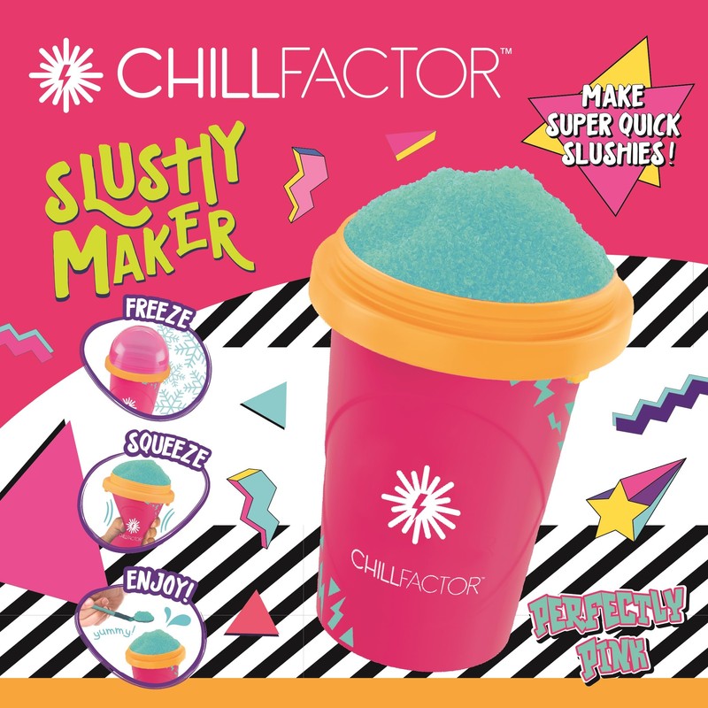 Chill Factor Colour Shock slushy maker Perfectly Pink - Reusable