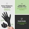 Comfy Package Black Nitrile Gloves Heavy Duty 6 Mil Latex