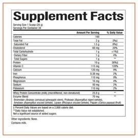 Natural Factors Whey Factors by Natural Factors, Grass Fed Whey Protein Concentrate, Aids Muscle Development and Immune Health, Unflavored, 2 lb