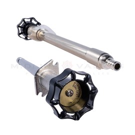 Midline Valve 8432P Sillcock Pipe Chrome Plated Brass Body Frost 1/2 inch PEX Connection and 3/4 inch Hose Bib Lead Free, 10