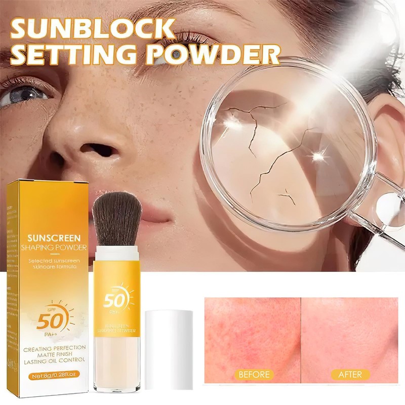 LFCFBH SPF 50 Powder Sunscreen for Scalp, Lasting Lightweight Breathable