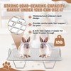 Maxcheck 2 Pcs Large Rabbit Litter Box, Stainless Steel Rabbit