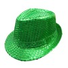 UTTPLL St. Patricks Day Irish Hat Green Sequin Fedoras Leprechaun
