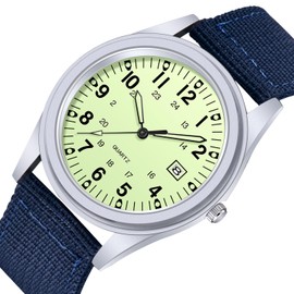 Tiong Men's Watches | Outdoor Sports Quartz Watch with Date | Military Watches with Mesh Strap, Jlvw-03, Strap.