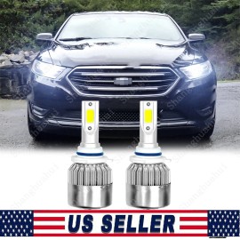 Unbranded 9012 HIR2 LED Headlight High/Low Beam Bulbs 6000K For Ford Taurus 2013-2019 2PC