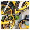 Surplex Secure Folding Lock with Holder Bicycle Lock Key Long,