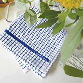 Samuel Lamont Poli Dri Tea Towels - Set of 3 100% Cotton 27.5 x 19 Inch (Blue)