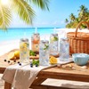 Meanplan 36 Pack Ocean Coastal Plastic Cups with Lids and