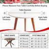 Nutcracker Round Christmas Tablecloth Pink Round Fitted Tablecloth with Elastic