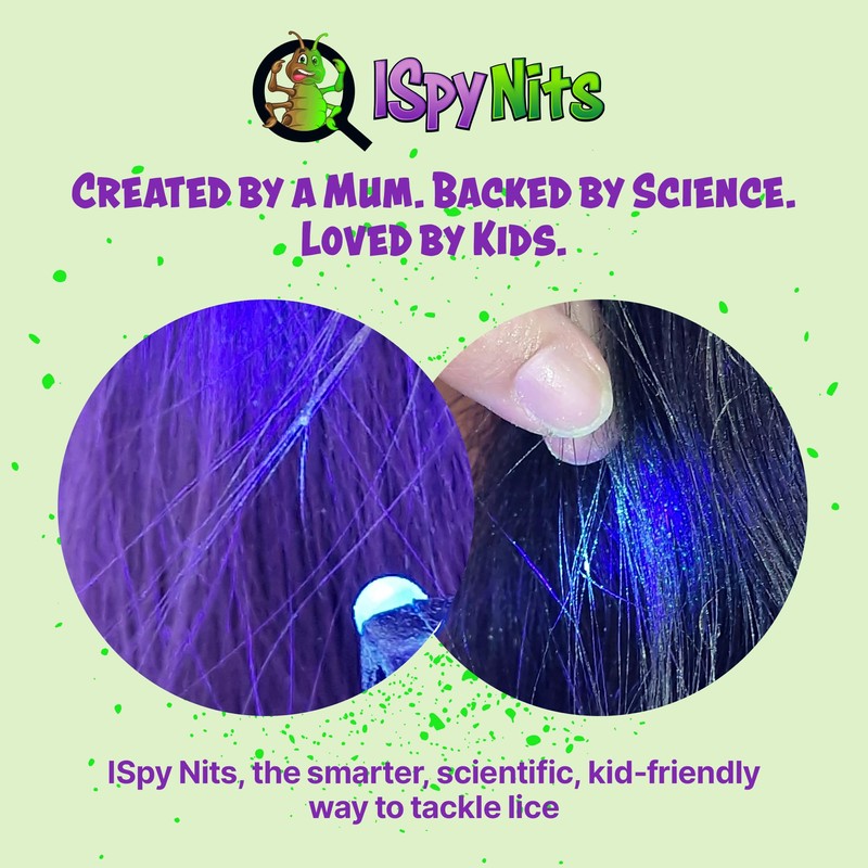 ISpy Glo-Kit Head Lice Treatment & Detection Kit with Biofluorescent