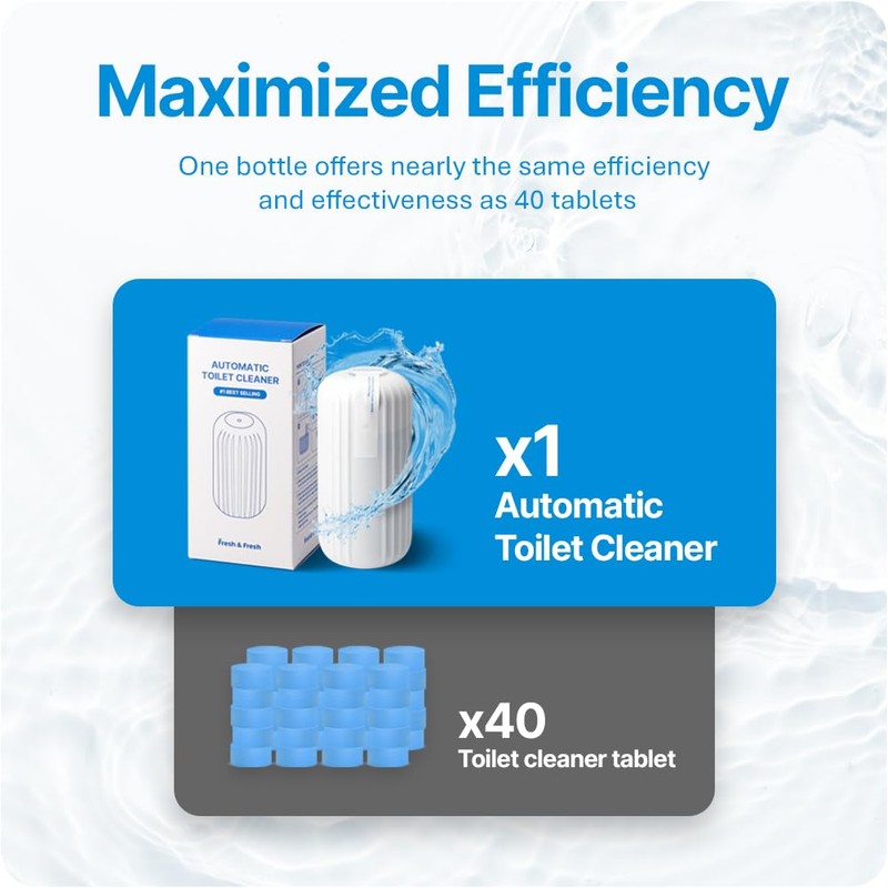 Fresh & Fresh Automatic Toilet Bowl Cleaners (Sky Blue) -