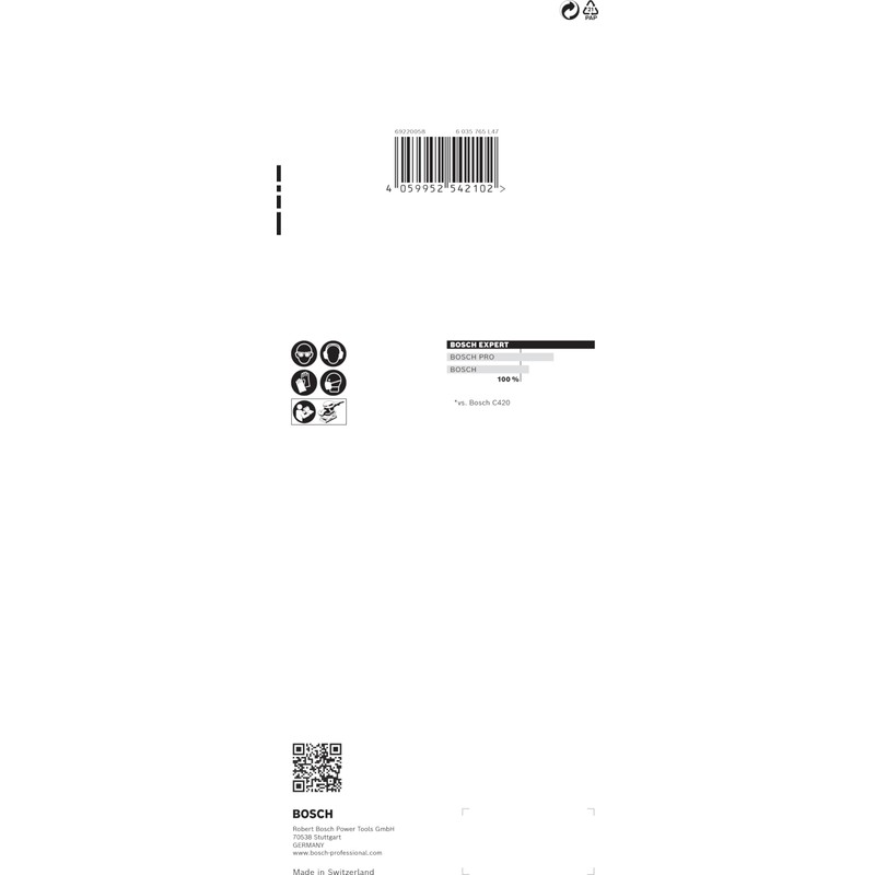 Bosch Professional Expert C470 Sandpaper with 8 Holes (for Hardwood,