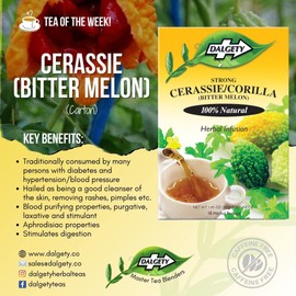 Dalgety Strong Cerassie/Corilla Herbal Infusion 3x40g Cartons (3 Pack) 100% Natural, Caffeine Free Tea (Total 54 Teabags); Packed with Unique Health Benefits