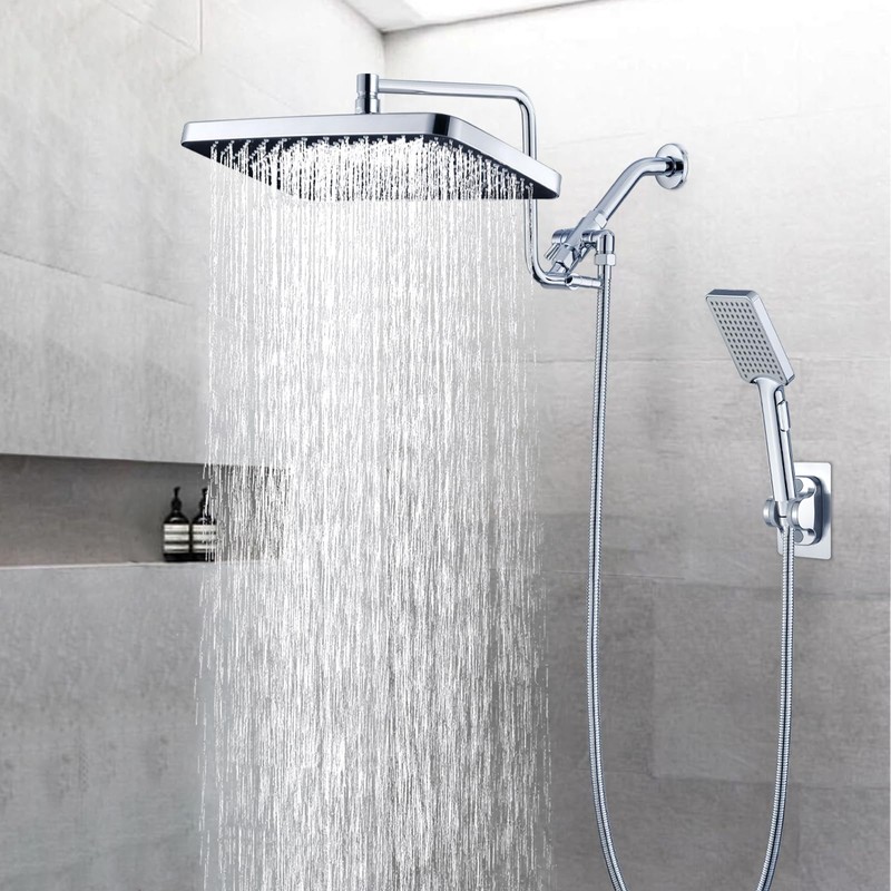 13 Inch Shower Head With Handheld Spray Combo, High Pressure