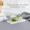 Luxspire Bathroom Vanity Tray, 8 x 4 inch Resin Kitchen
