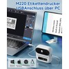 Phomemo M220 Bluetooth Label Printer, Portable Label Device, Bluetooth Thermal