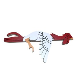 FOMIYES Wood Chicken Figurine Garden Ornament Rustic Home Decor for Outdoor Spaces Lifelike Design for Patios Lawns and Miniature Gardens Lightweight and Adornment