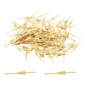 PATIKIL 34mm/1.34" Chandelier Bowtie Clips, 200Pcs Copper Chandelier Connectors Clips for Fastening Crystals Parts, Chandelier Replacements, Golden