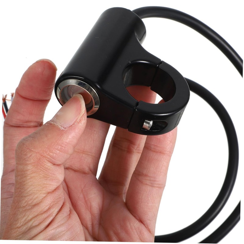 ULTECHNOVO Aluminum Motorcycle Handlebar Switch Spotlight Switch for Motorbike 5