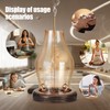 Glass Incense Holder for Sticks, Wooden Incense Stick Holder with