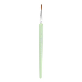 HARFINGTON Detail Paint Brushes 12mm Pointed Tip Nylon Hair Miniature Painting Brush for Watercolor Oil Acrylic Painting(2#), Green