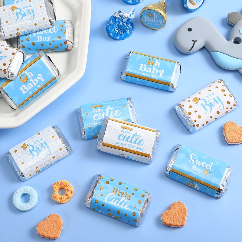 Shower Mini Candy Bar Miniatures Wrappers Chocolate Bar Label Stickers