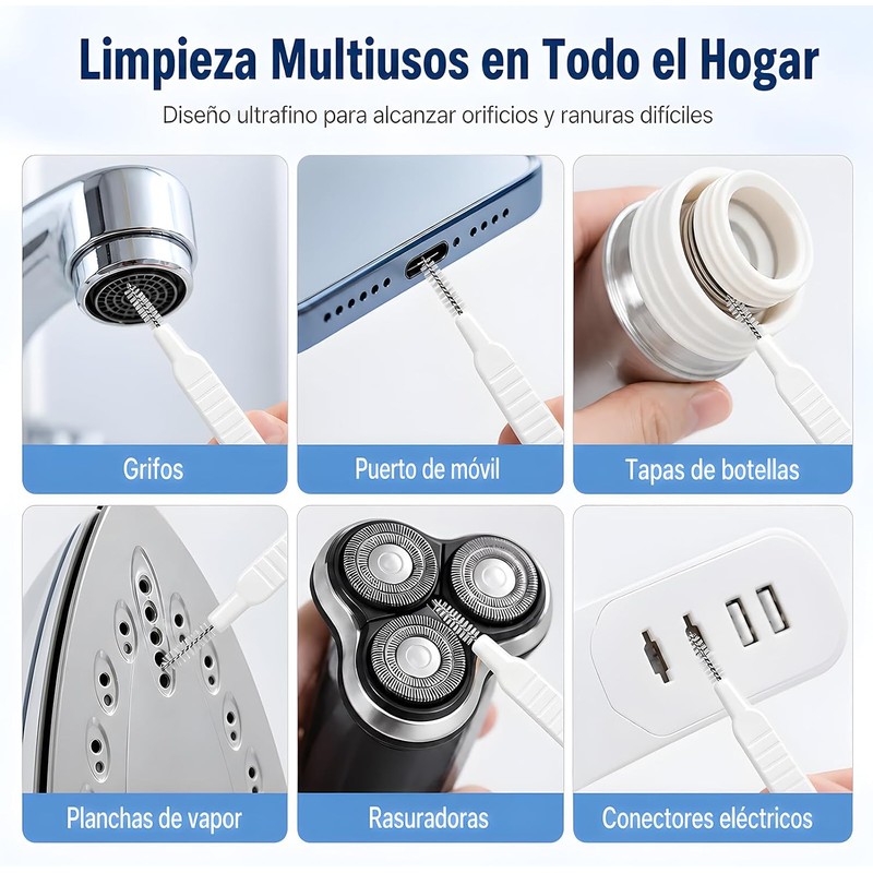 50pcs Cepillo de Limpieza para Cabezal de Ducha,Cepillo para Regadera