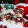 Set of 2 Christmas Pet Collars with Safety Buckle, Adjustable