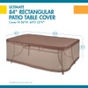 Duck Covers Ultimate Waterproof 84 Inch Rectangular Patio Table Cover,