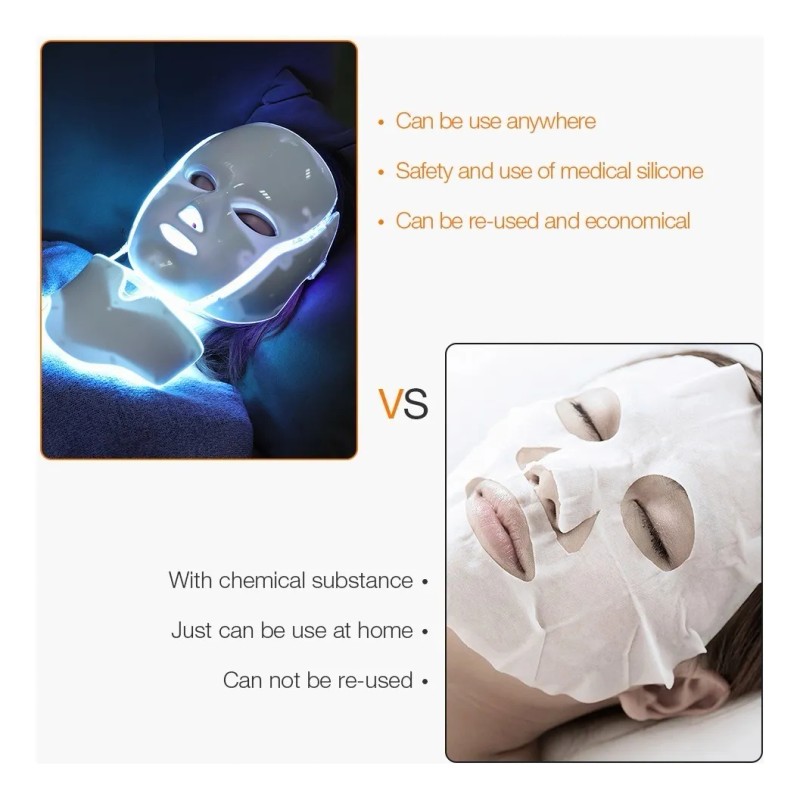 Máscara facial terapéutica LED ForeverLily Máscara de led -