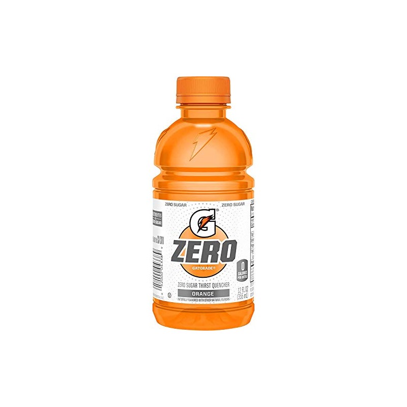 Gatorade G Zero Thirst Quencher, Orange, 12 Ounce (Pack of
