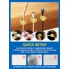3 Pack Premium Aluminum Cable Management Clips with Strong Adhesive