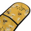 ZZXXB Spring Bee Floral Double Oven Mitt Heat Resistant Non-Slip