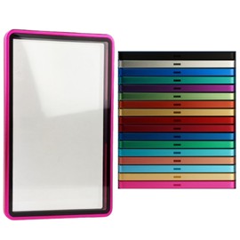 RedCap Magnetic Aluminum PSA Graded Card Holder 35PT Premium PSA Slab Protector Display Case with UV Resistant Glass Fits Standard PSA Graded Sports Trading Cards - Pink Nova