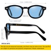 SHEEN KELLY Retro High Resolution Oval Sunglasses for Men Women